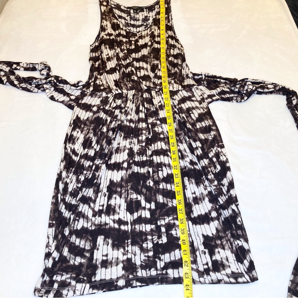 MaxMara Weekend Brown and Cream Jersey A-Line Dress Women’s Size Large - Picture 12 of 15